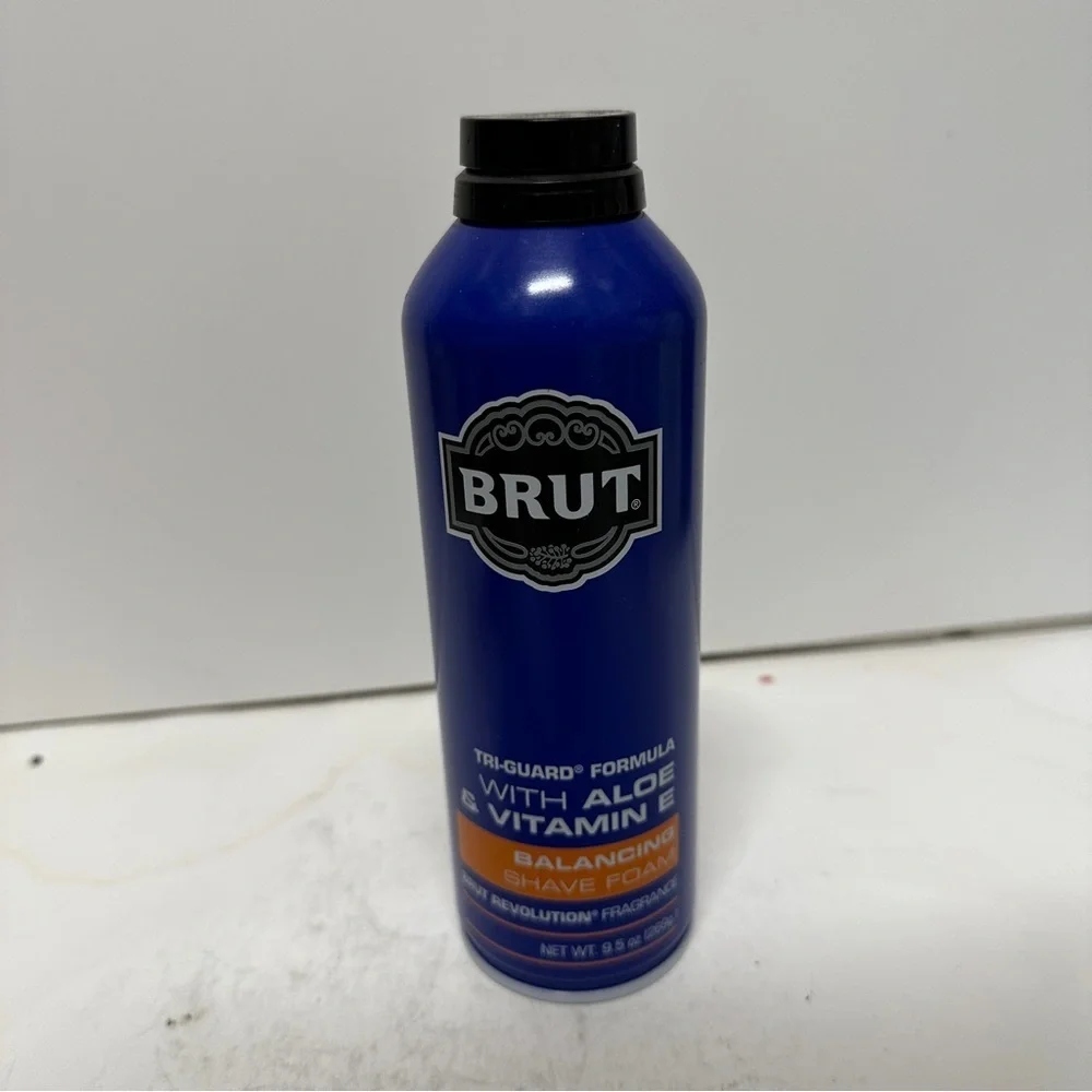 Brut Fragrance Tri-Guard Balancing Shave Foam Shaving Cream 9.5 OZ HTF